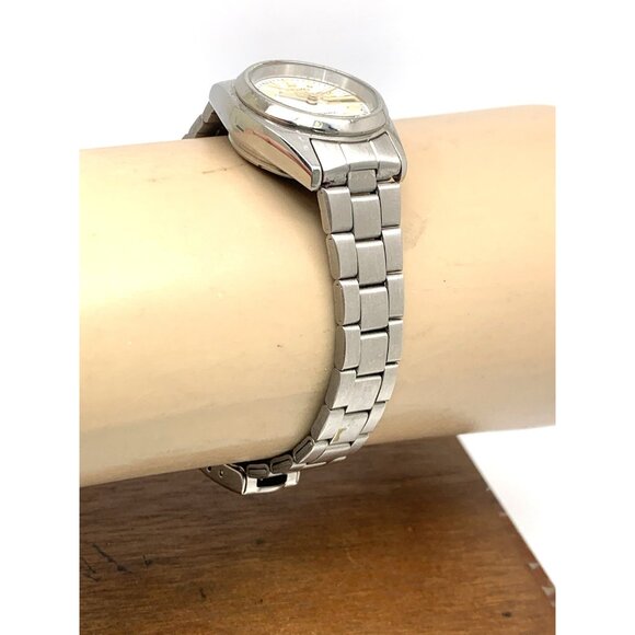 Seiko 5 Women's Watch 4206-0332 Automatic White Dial Day Date Vintage Steel 24mm - Picture 12 of 14